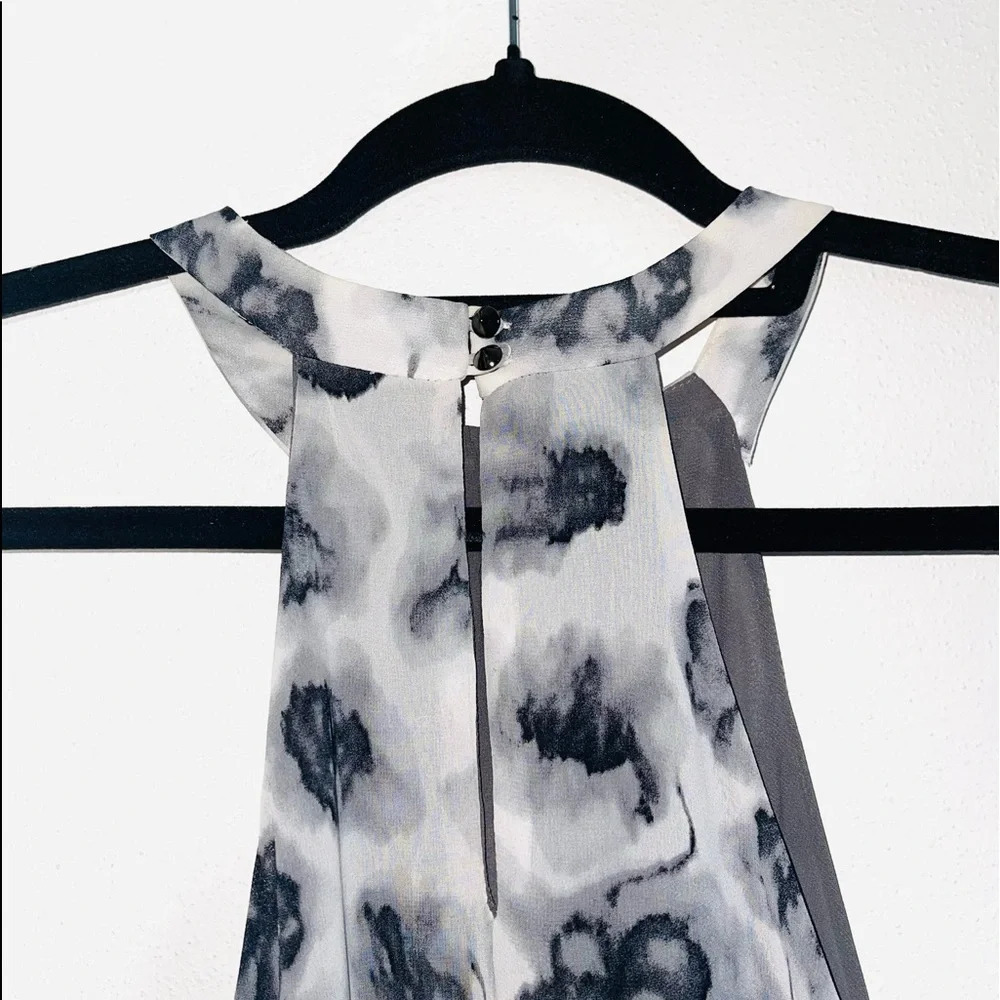 ASTR The Label White & Gray Watercolor Floral Print Shift Dress Small Women’s - Picture 7 of 12